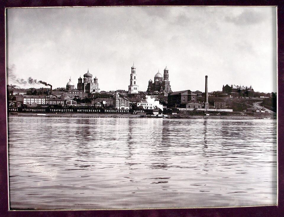 Самара, вид с Волги примерно в 1900-м году