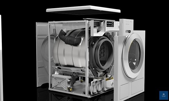 Miele WDB020 в структуре