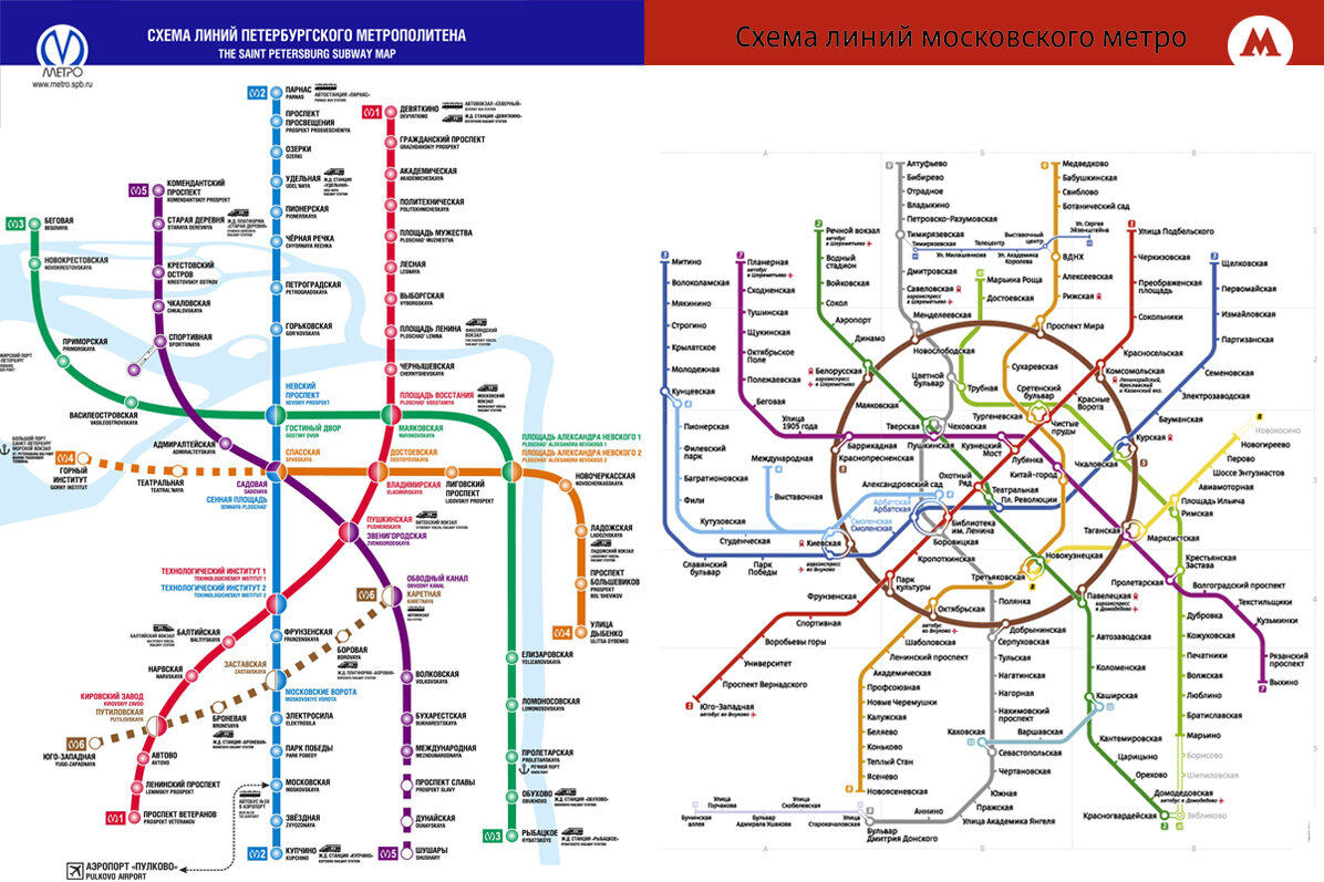 Карта петербуржца метро