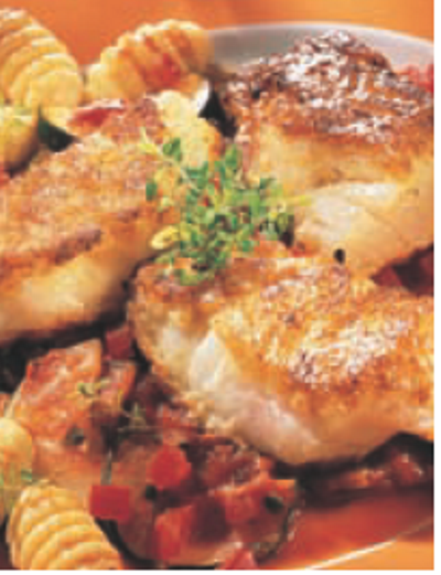 Филе трески, запеченное в духовке  