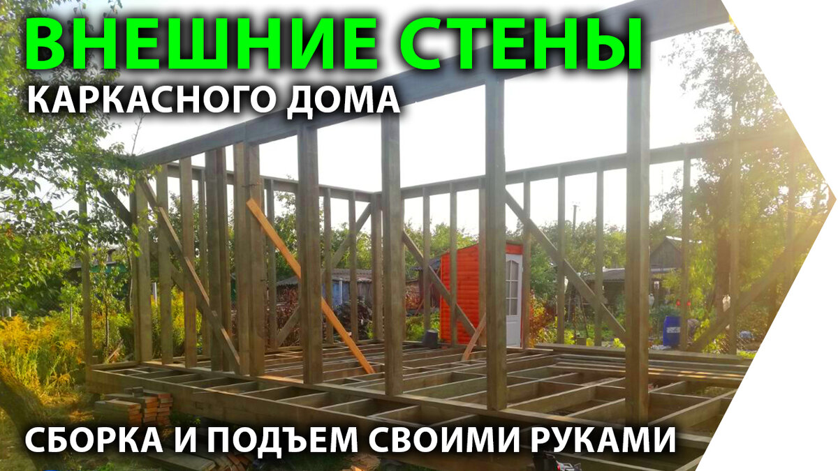 Каркасный дом своими руками. Сборка и подъем внешних стен. | LOFT DIY | Дзен