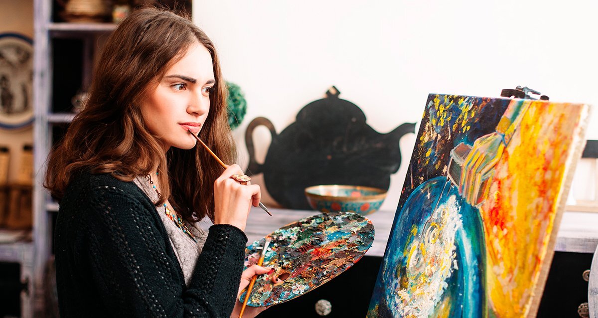 Творческие и креативные люди. Жозефина уолл мерлин. Творческое хобби для девушек. Арт-терапия. Фотосессия с картиной.