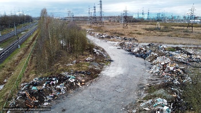 Свалки на реке Попова Ижорка. Источник: ВК-группа "Красивый Петербург | Колпинский район"