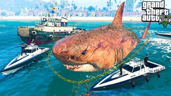 Как поймать акулу Мегалодон в Гта 5 моды? Обзор мода в Gta 5 mods видео игры