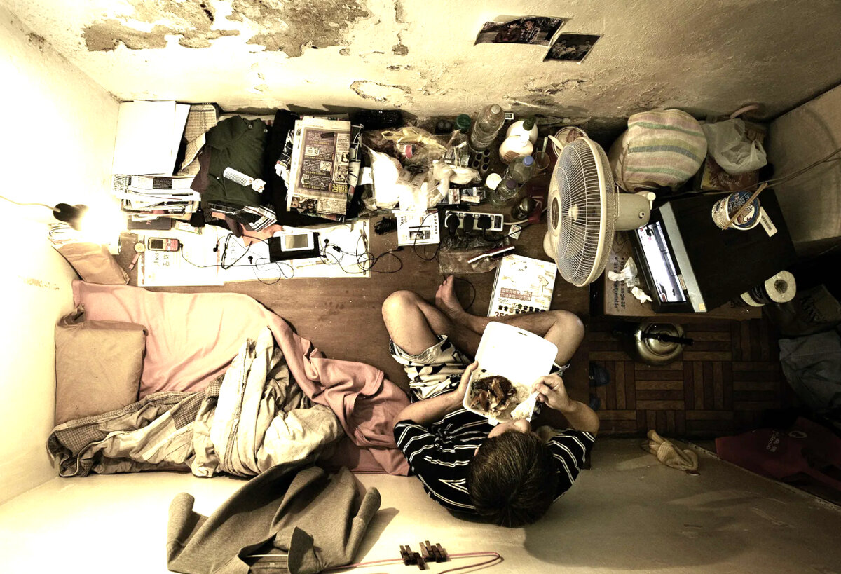 Вид сверху на одну из мини-квартир. Фото Бенни Лэма, 2018 год.