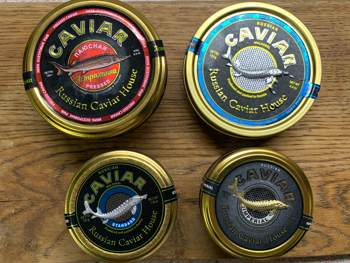 Черная осетровая икра от "Русского икорного дома"