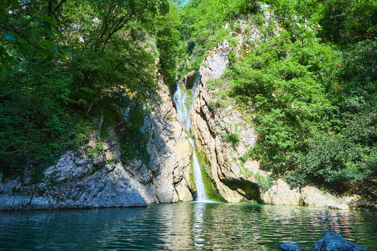 Агурский водопад сочи фото