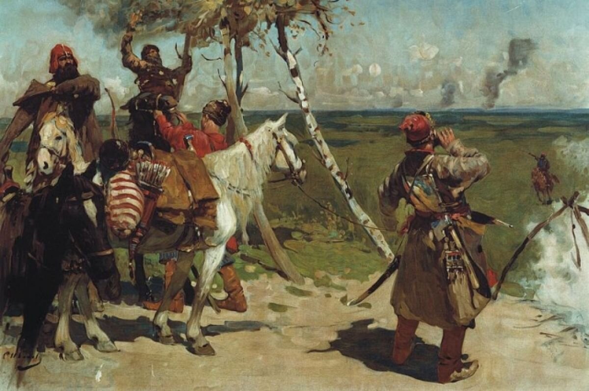    «На сторожевой границе Московского государства». Иванов С. В. 1907 г.