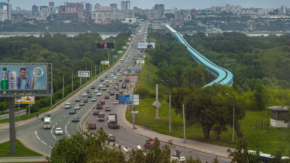 октябрьский мост в новосибирске