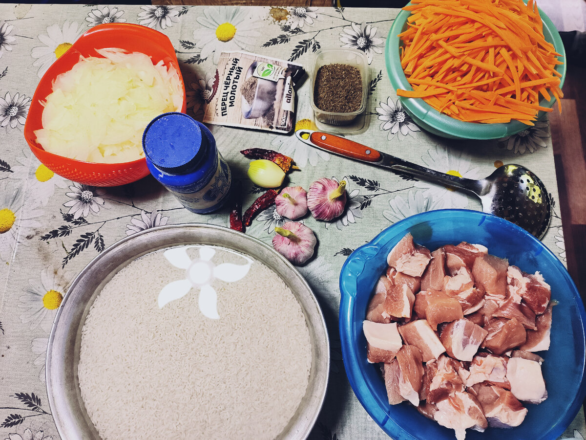 Как приготовить Узбекский плов из свинины на сковороде просто рецепт пошаговый