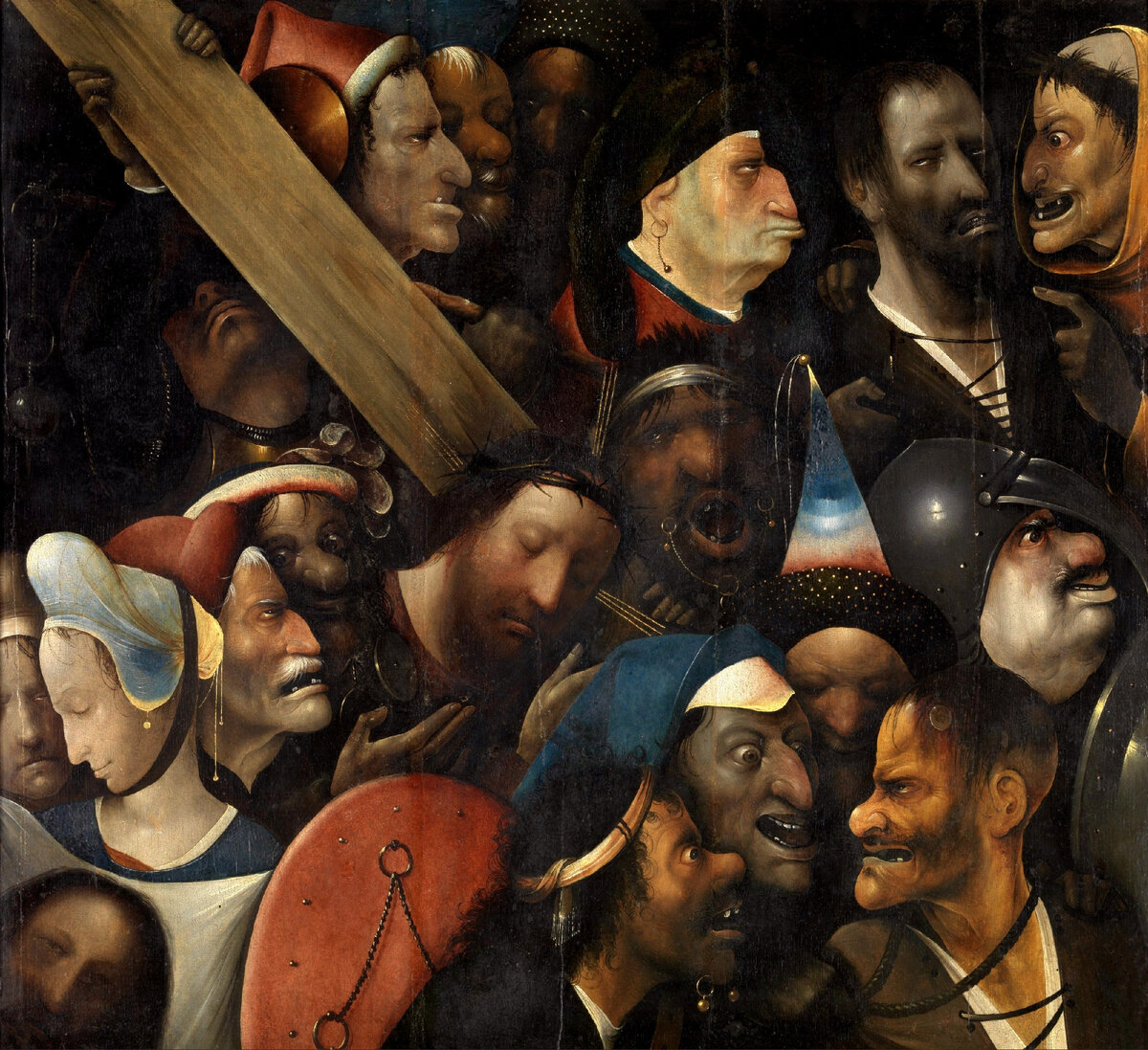 Иероним Босх, "Несение креста", 1510-1535 гг.