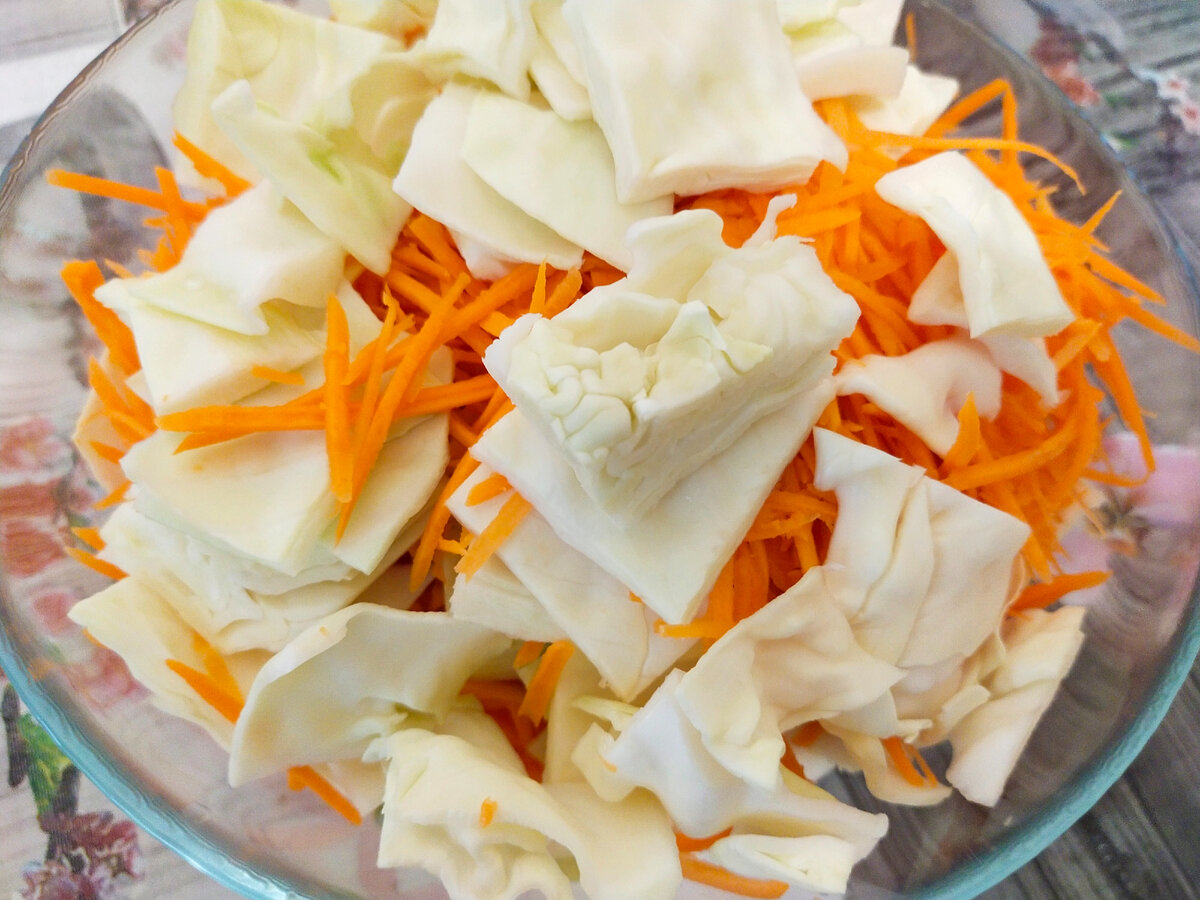 Капуста острая кусочками быстрого приготовления