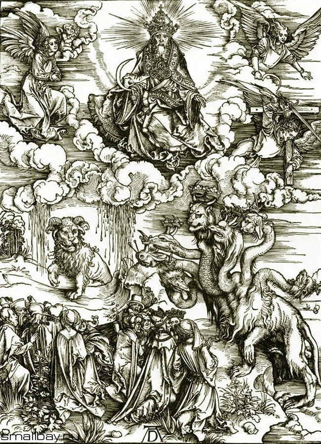 Гравюра «Апокалипсис» Альбрехта Дюрера. Взято из интернета.