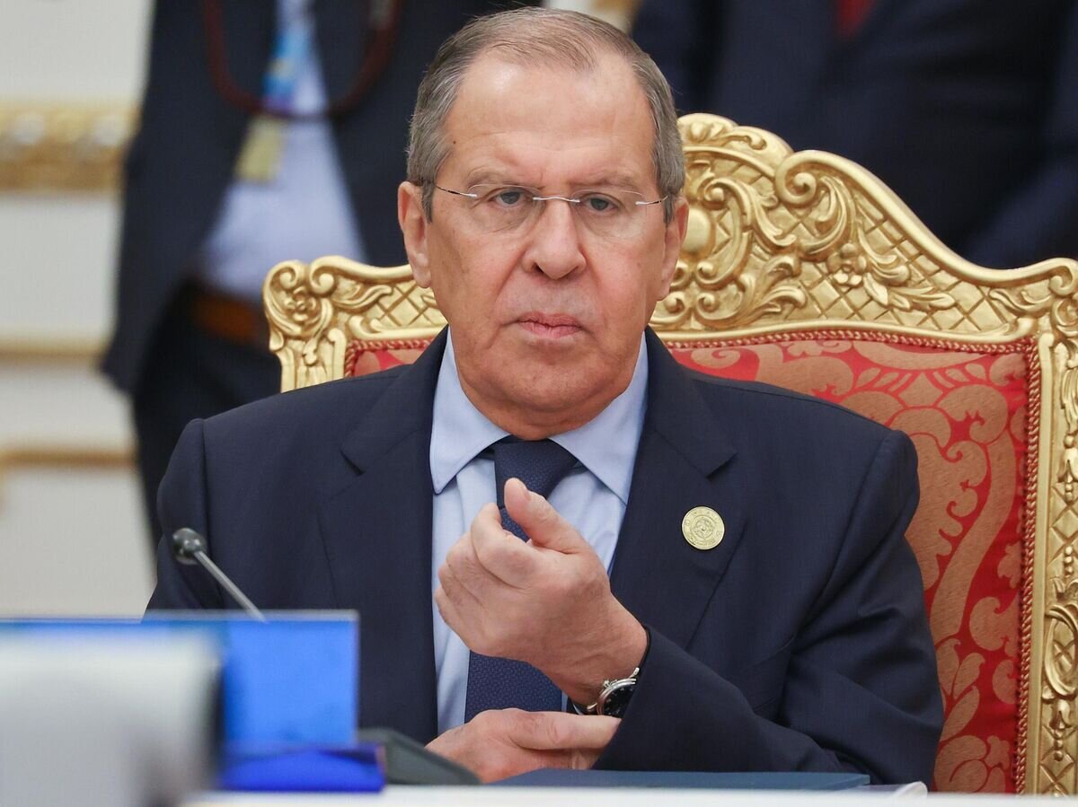    Министр иностранных дел РФ Сергей Лавров во время заседания Совета коллективной безопасности ОДКБ© РИА Новости / Пресс-служба МИД РФ
