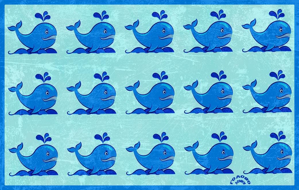 Тест на внимательность. Найдите кита.