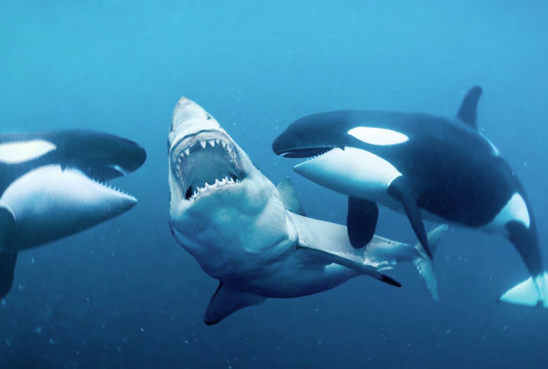 Мега-акула против меха-акулы (2014). Фильм мега акула против меха акулы. Акула динозавр. Касатки против акул. Касатка против белой акулы.