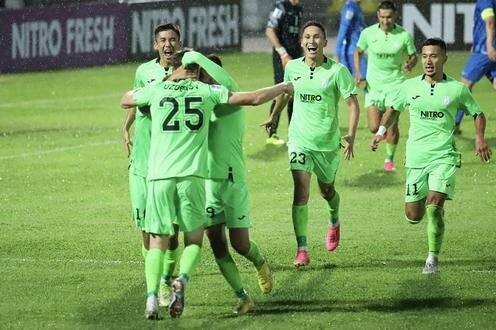 Футболисты "Абдыш-Аты". Фото из соцсетей Кыргызского футбольного союза