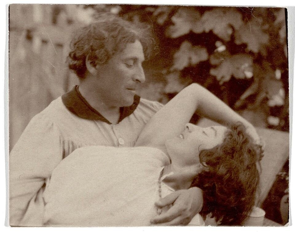 Жена шагала. Портрет Беллы Розенфельд Шагал.