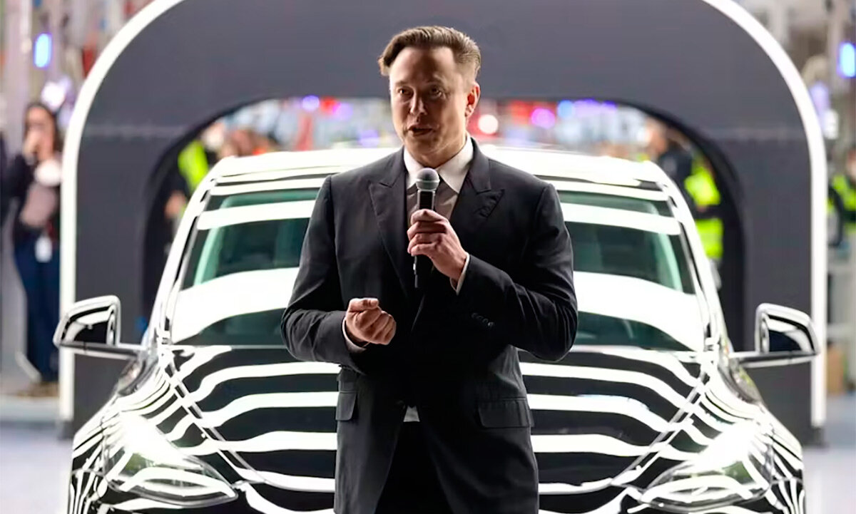 Tesla-2023. Elon Musk на открытии нового гигантского производства недалеко от Берлина. Фото: CEPA-EFE / Christian Marquardt