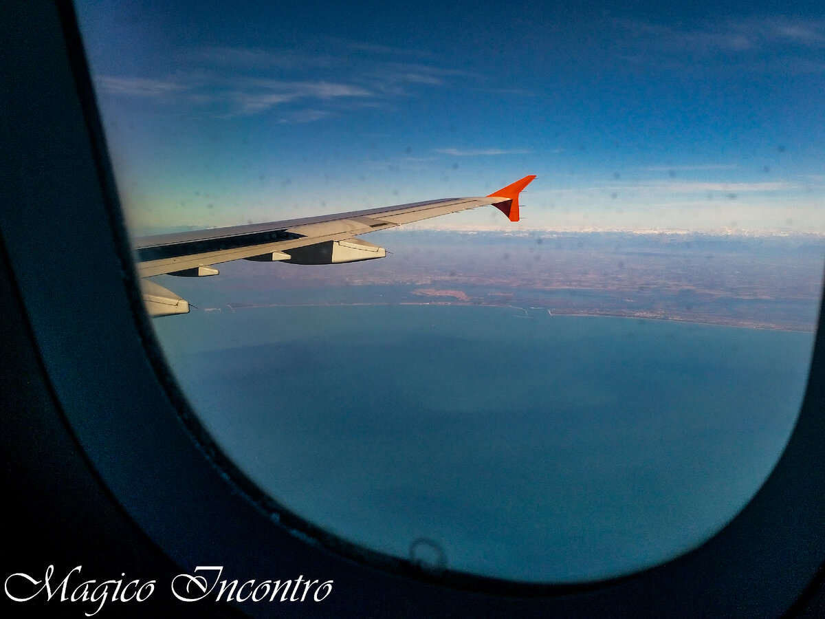 Фото с телефона на подлёте к Венеции