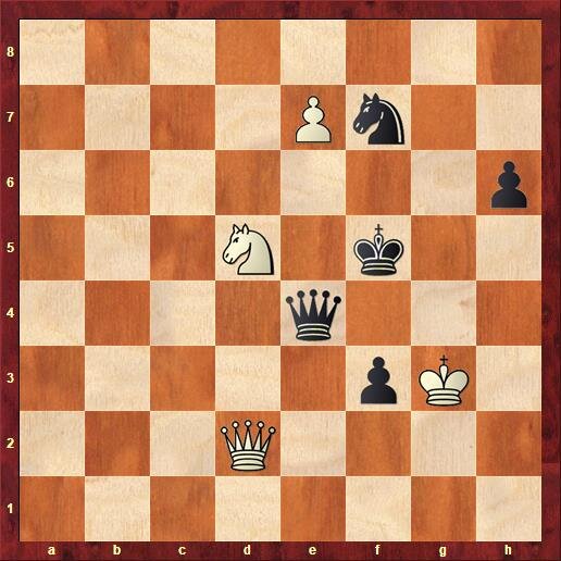 Ход белых. Выигрыш.