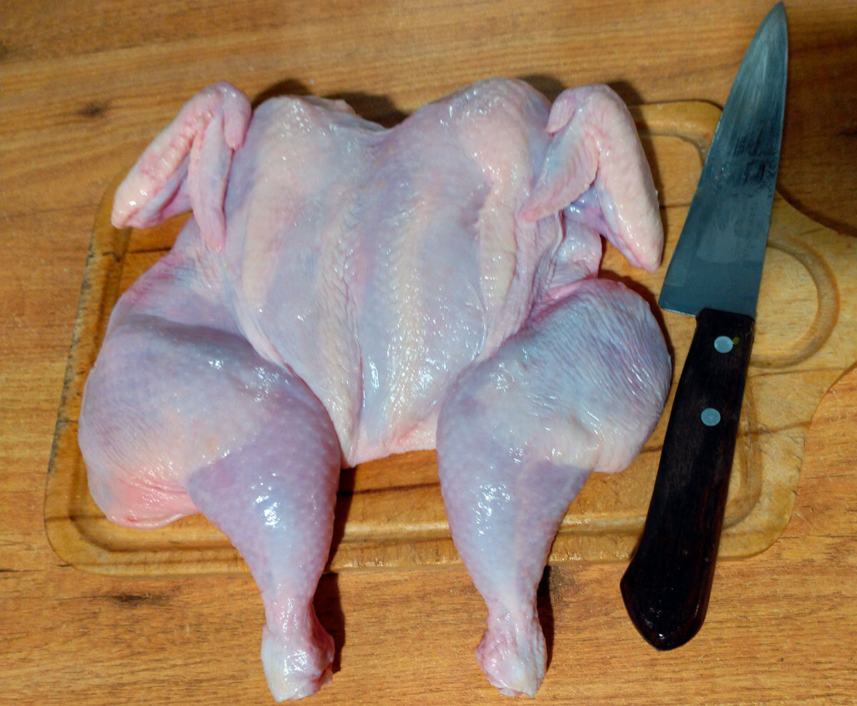 Правильная куриная бабочка