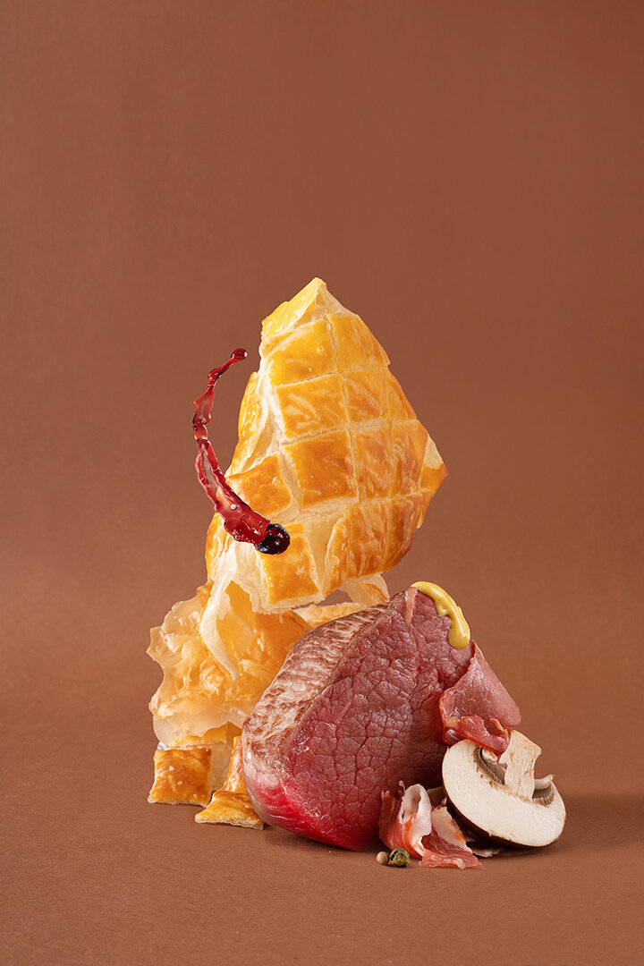 слоеное тесто, говядина веллингтон, фудфотограф, фотосъемка еды