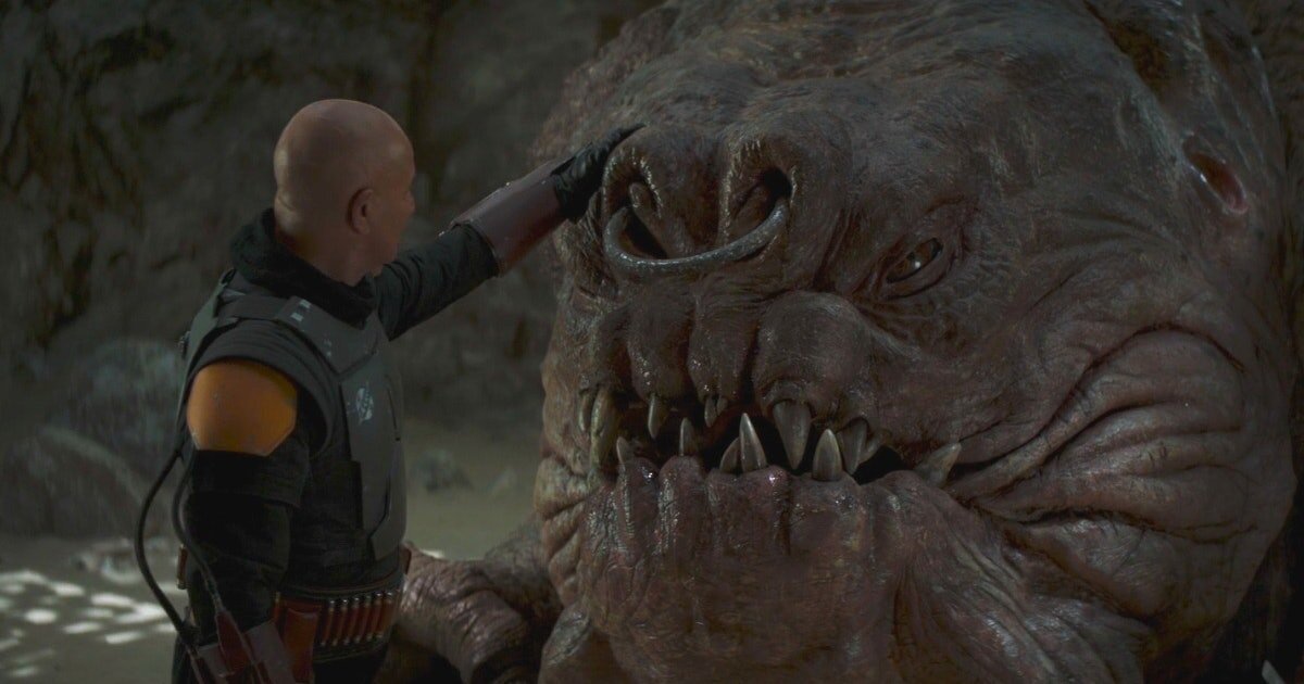 Боба Фетт и его домашний питомец.