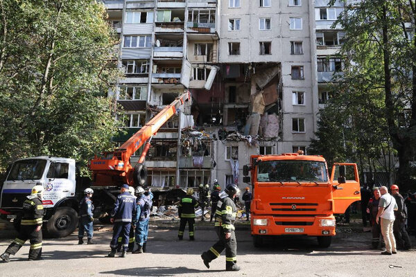 Взрыв газа в Балашихе. Фото © ТАСС / Максим Григорьев