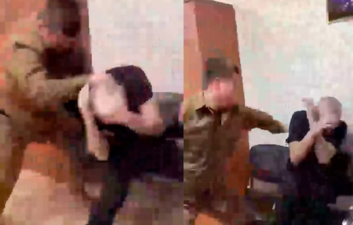 Кадыров избивает сына видео