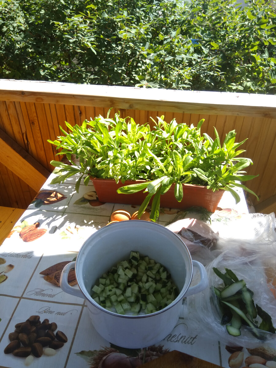 Фото автора. Холодный цех в беседке 