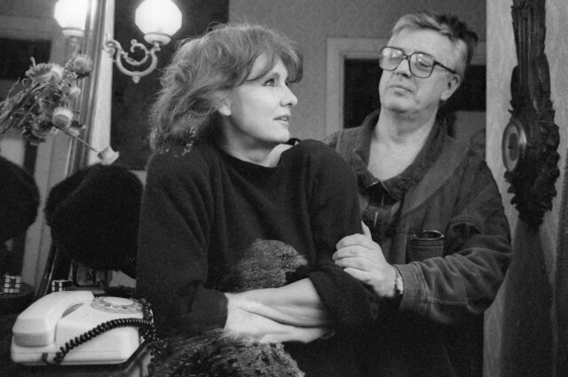    Раймонд Паулс и его жена Лана. Фото:  РИА Новости/ П. Кассин