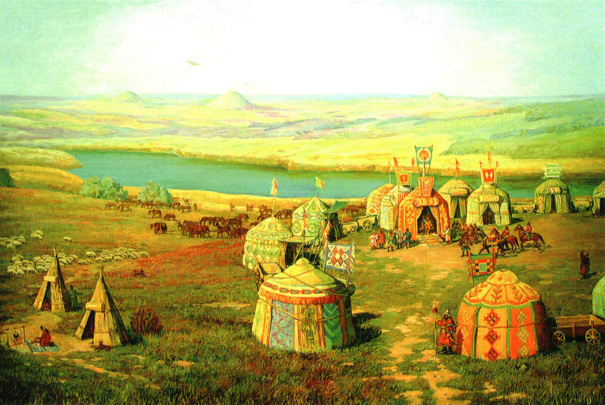 Шатер хана золотой орды. Салтово маяцкая культура археология. Хазары печенеги половцы таблица. Кочевники печенеги. Скифы сарматы аланы осетины.