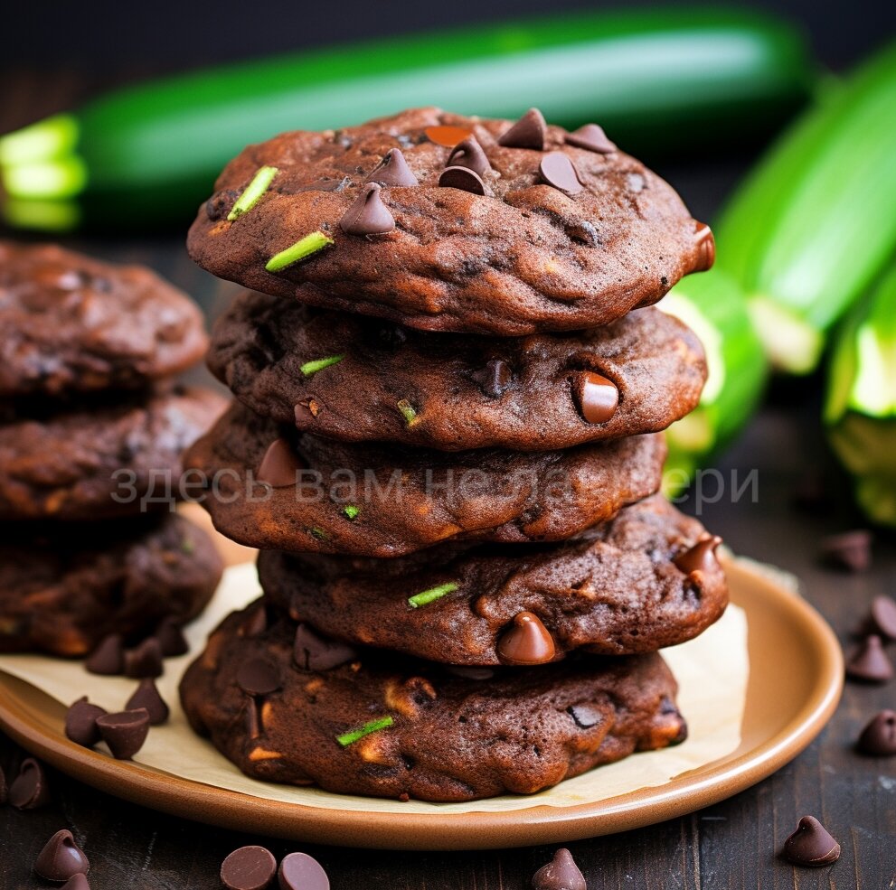 рецепт печенья из кабачков с двойным шоколадом!🍪🍫 | Готовим дома, вкуснее  чем в ресторане! 🍽 | Дзен