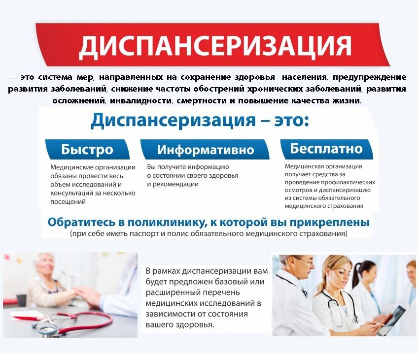 Заботьтесь о себе и о своих близких, не ленитесь пройти диспансеризацию 