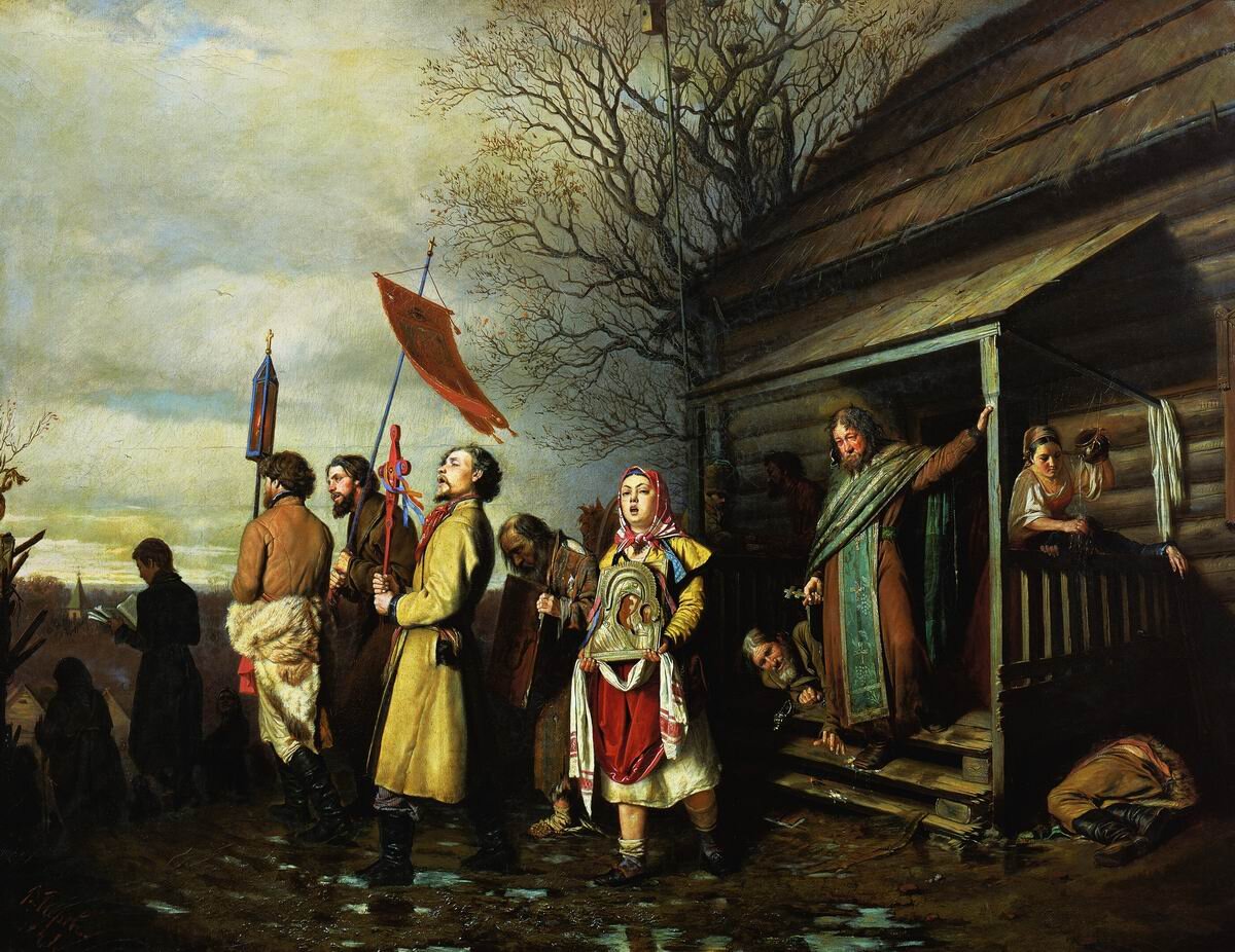 Перов В.Г. Сельский крестный ход на Пасху