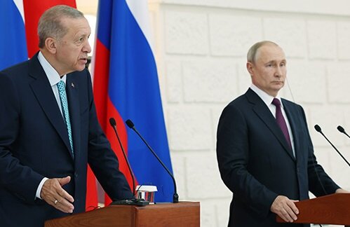 Владимир Путин и Реджеп Эрдоган в Сочи. Фото с официального сайта Президента Турции
