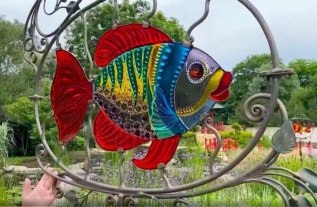 Витраж сделала в частный парк в Краснодарском крае