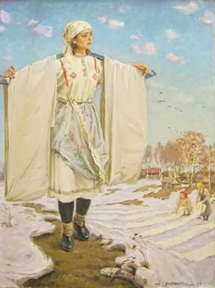 «Беление холста» (1917)