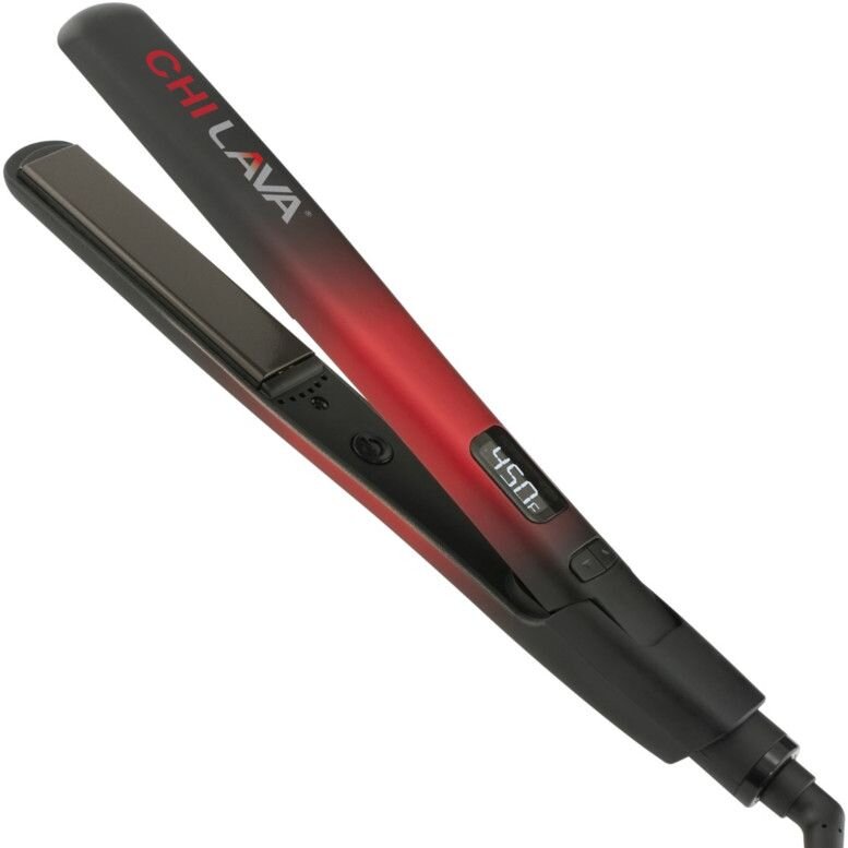 CHI Lava Ceramic Hairstyling Iron. Его быстрый нагрев и мощное разглаживание CHI получили редкую оценку "отлично" от экспертов GH и, безусловно, стали нашими лучшими утюжками, прошедшими тестирование. В ходе тестов он разогрелся до 96% от максимальной температуры за 60 секунд, хотя наши специалисты хотели бы, чтобы при достижении температуры был слышен звуковой сигнал. 
Тем не менее, он занял лучшее место почти во всех категориях, включая полное выпрямление волос и сохранение их гладкими и без завитков в течение всего дня. Он также получил отличные оценки от тестировщиков за то, что плавно скользит по волосам и прост в использовании, причем все отмечали "заметный блеск" всего за один проход. "Мне действительно нравится, как быстро я смогла уложить волосы", - сказала одна тестировщица, а другая сказала: "Я бы купила этот продукт не задумываясь".