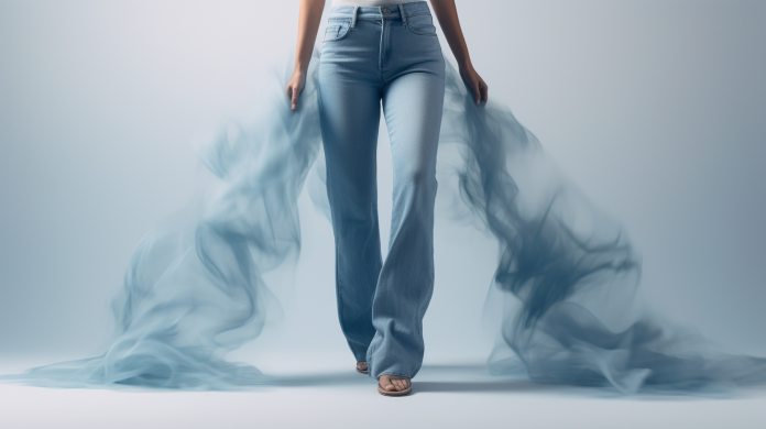 Голубые джинсы