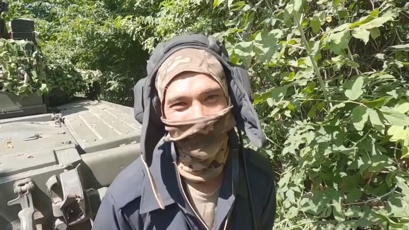    «Леня» наводчик-оператор танка Кадр из видео