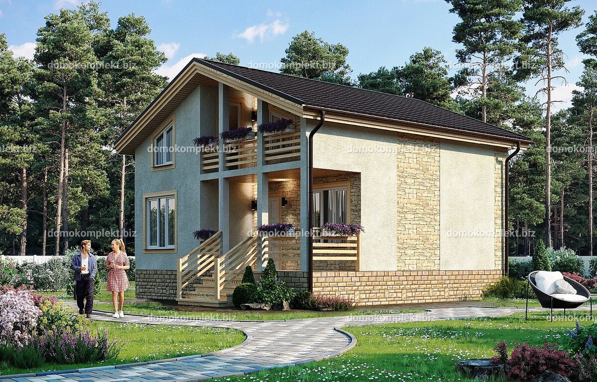 Проект мансардного дома "Романтика"