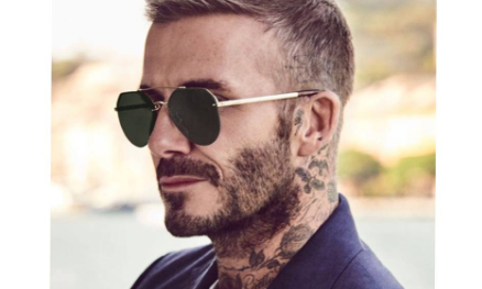 Бекхэм в очках-авиаторах