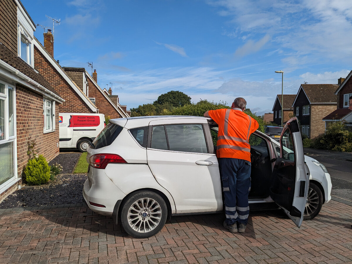 Забирают нашу Baby B. Фото из личного архива 