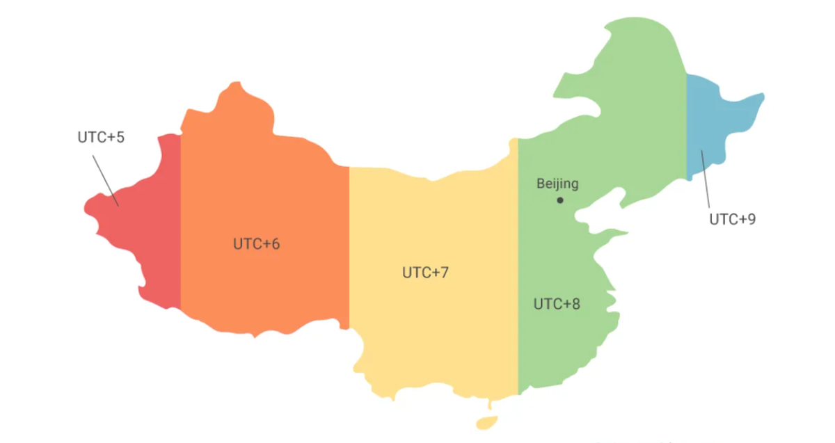 Какое время в китае. Часовые пояса Китая на карте. Временные зоны Китая. Часовые пояса КНР. Временные пояса в Китае.