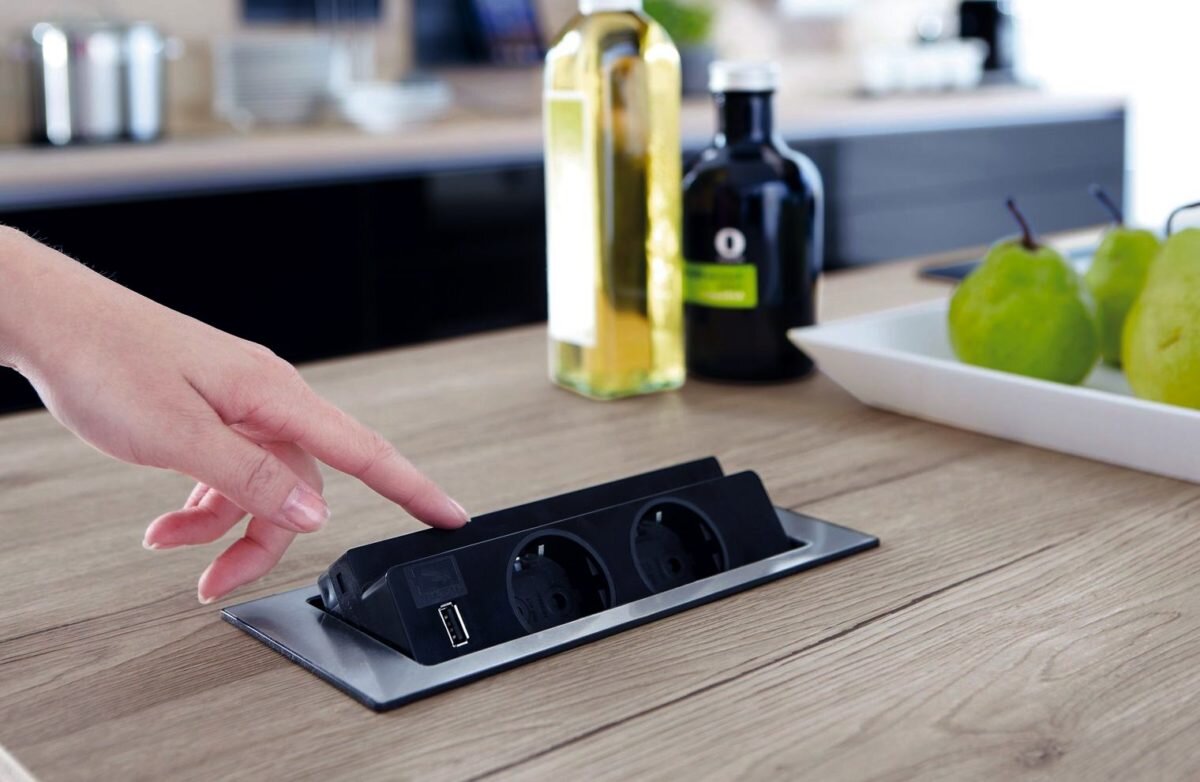 Скрытые розетки в интерьере