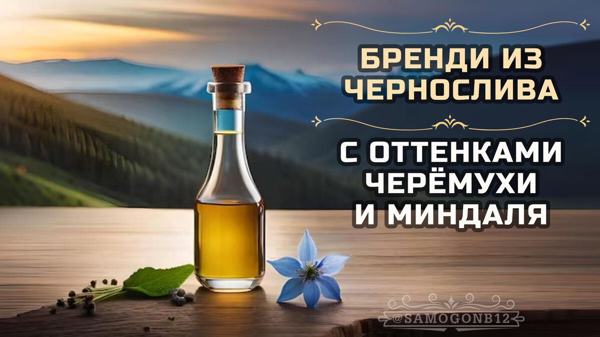 Бренди из чернослива с выдержкой и оттенками черёмухи и миндаля . ©