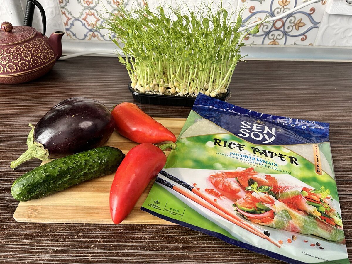 Ингредиенты для спринг роллов