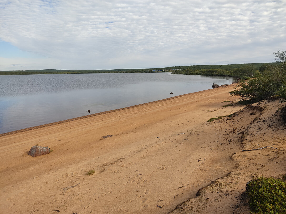 Поселок геологов на Кальмозере.